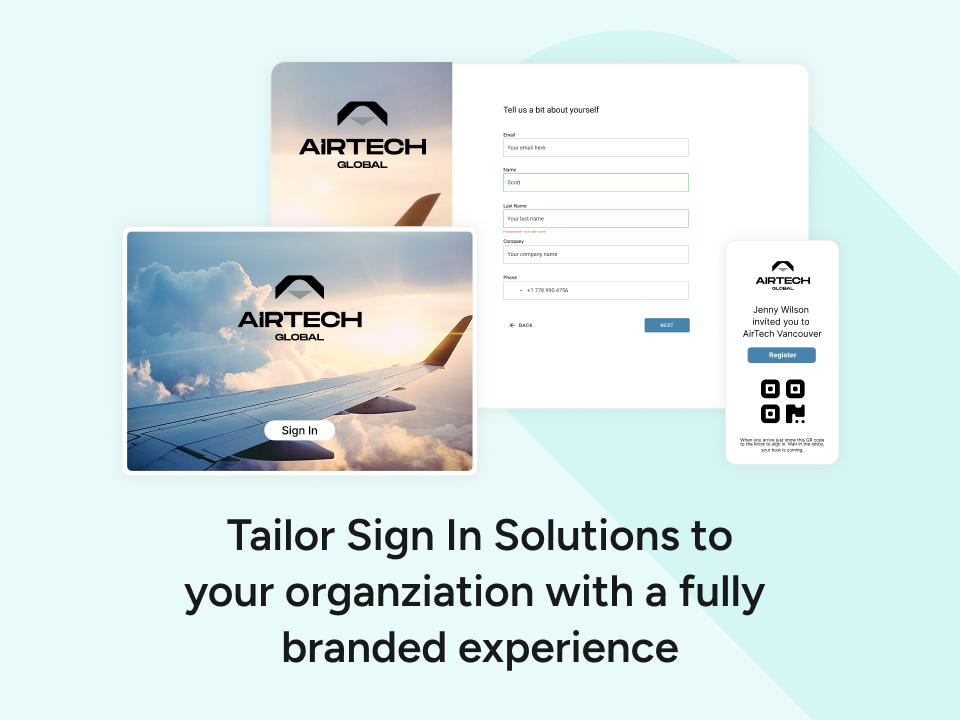 screenshot of Sign In Solutions